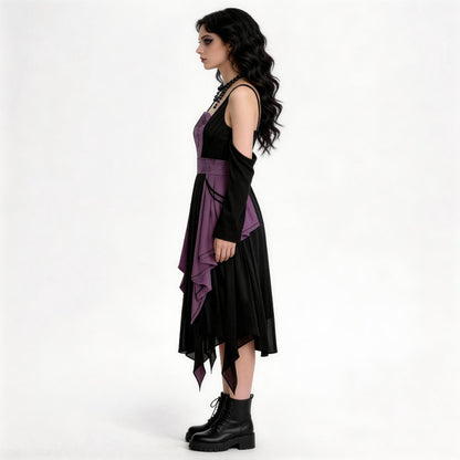 Gothic Women's Vampire Witch Dress For Halloween