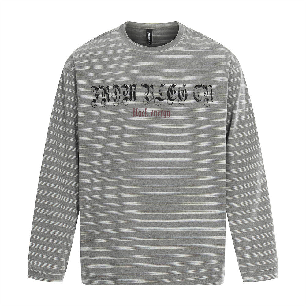 Striped long sleeved T-shirt For Men | MuddyStock Originals eprolo