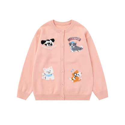 Cardigan animal jacquard jacket for women | MuddyStock Originals