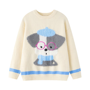 Big Head Plush Dog Sweater For Women | MuddyStock Originals Apricot