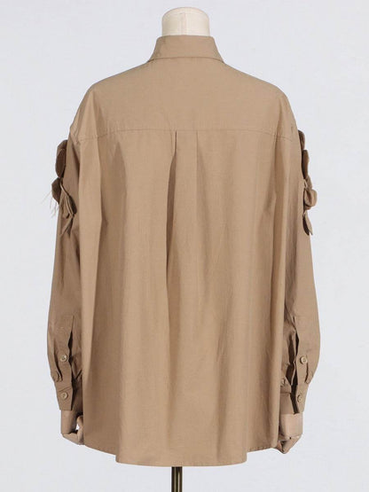 Fashionable loose and high-end stand collar women's shirt | MuddyStock Origoinals MuddyStock