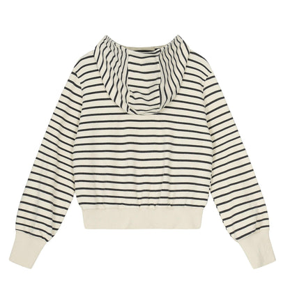 Sweet Hooded Regular Stripe Women's Sweatshirt | MuddyStock Originals