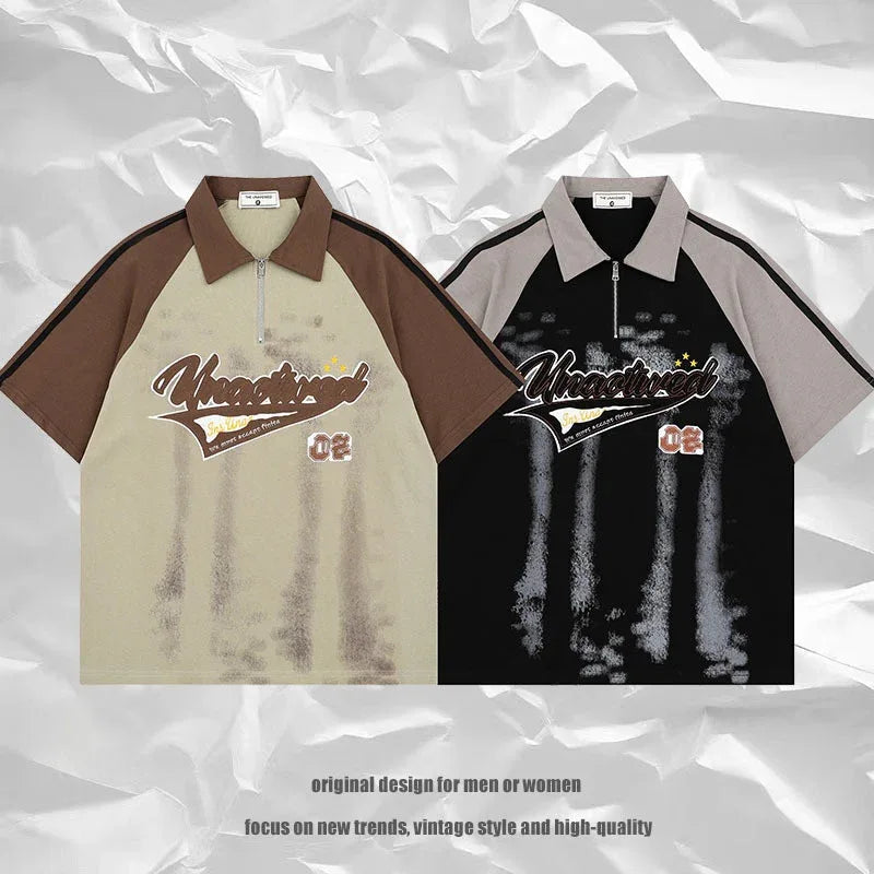 Original Design Color Block Shoulder Polo T-Shirt For Men | MuddyStock Originals eprolo