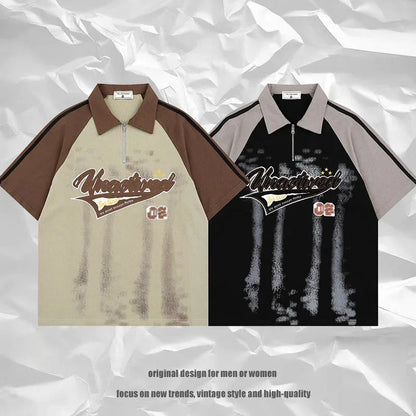 Original Design Color Block Shoulder Polo T-Shirt For Men | MuddyStock Originals eprolo