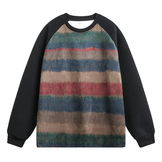 Round neck sweatshirt for men | MuddyStock Originals Black MuddyStock
