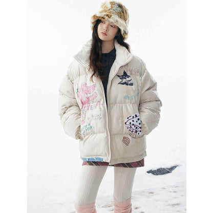 Graffiti Printed Jacket For Women | MuddyStock Originals MuddyStock