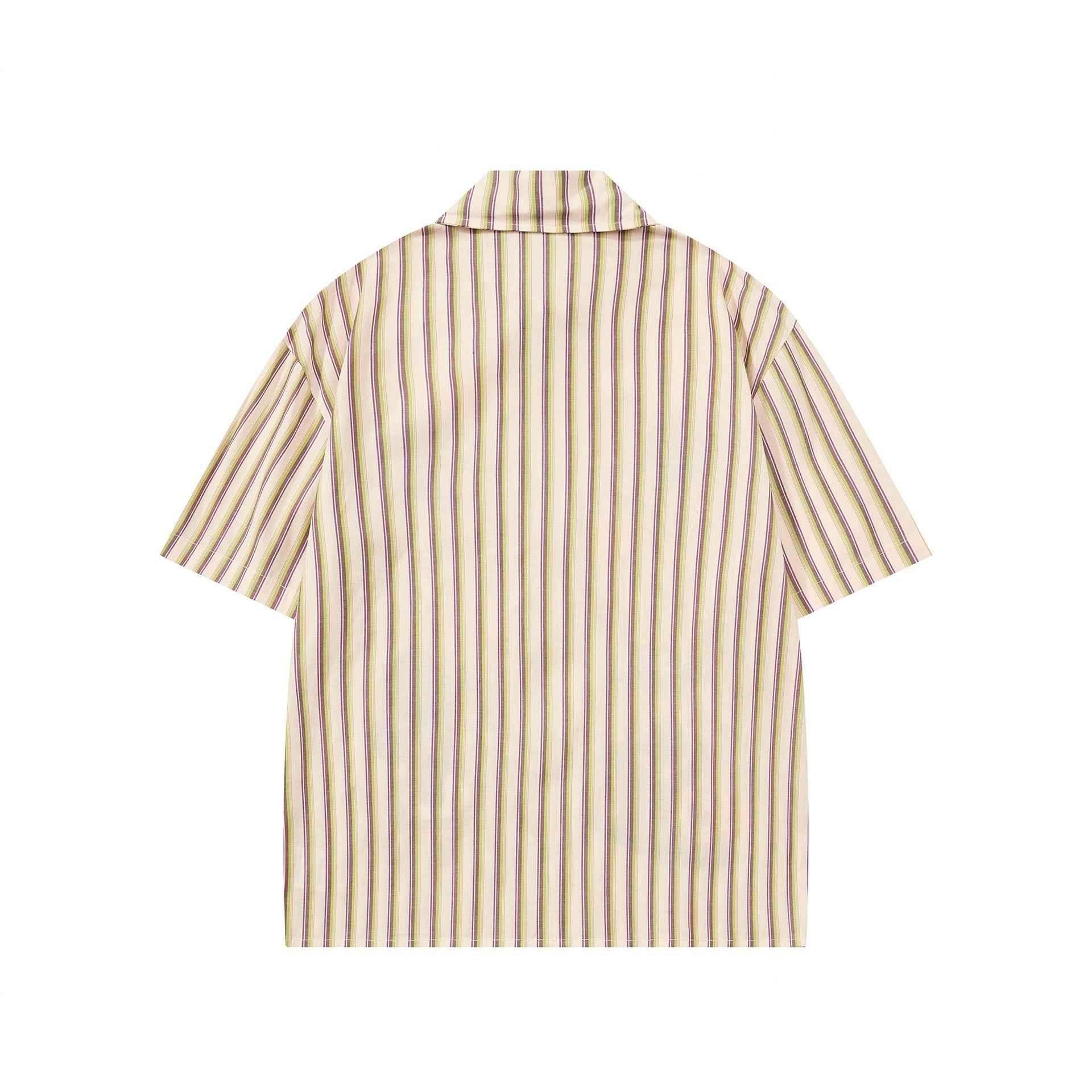 Vintage Aloha Bear Stripe Shirt For Men | MuddyStock Originals