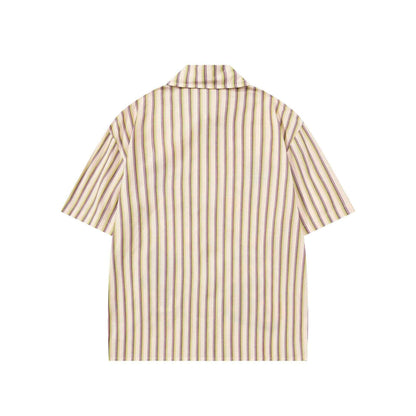 Vintage Aloha Bear Stripe Shirt For Men | MuddyStock Originals