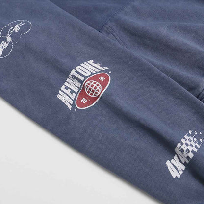 Wear and tear letter printed hoodie for men | MuddyStock Originals