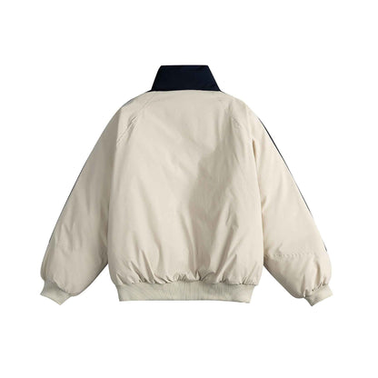 Tape Patchwork Cotton Jacket with Stand-up Collar For Men And Women | MuddyStock Originals MuddyStock