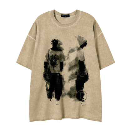 Loose casual T-shirt for men and women | MuddyStock Originals Khaki MuddyStock