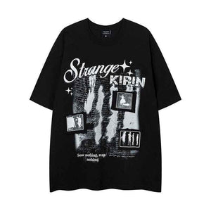 Loose Crew Neck Short Sleeve T-Shirt For Men And Women | MuddyStock Originals Black