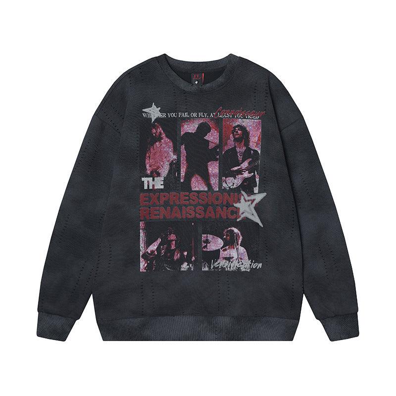 Printed Sweatshirt for Women | MuddyStock Originals Black