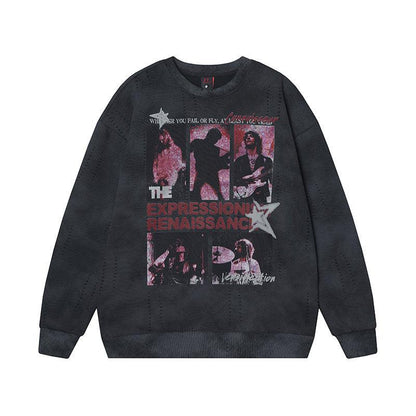 Printed Sweatshirt for Women | MuddyStock Originals Black