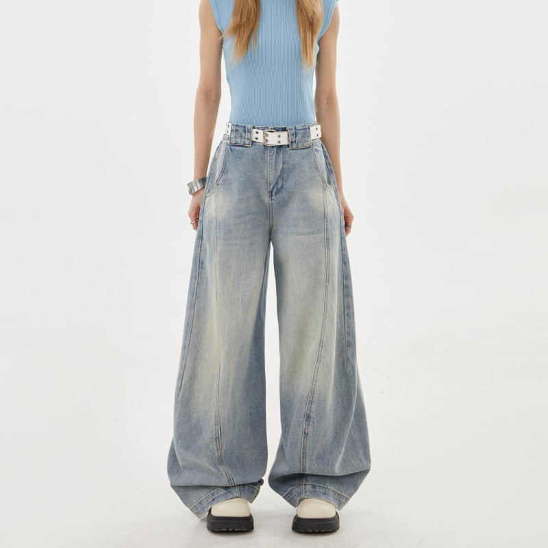 Irregular deconstruction jeans for men and women | MuddyStock Originals Blue MuddyStock