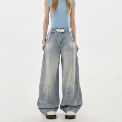 Irregular deconstruction jeans for men and women | MuddyStock Originals Blue MuddyStock