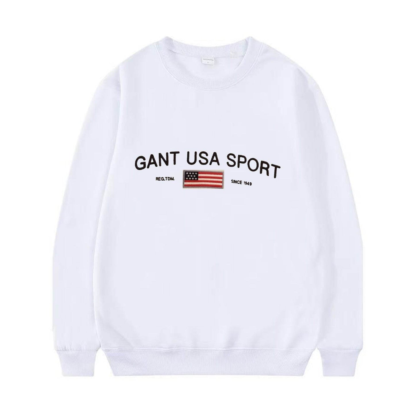 Crew Neck Sweatshirt For Men And Women | MuddyStock Originals White MuddyStock