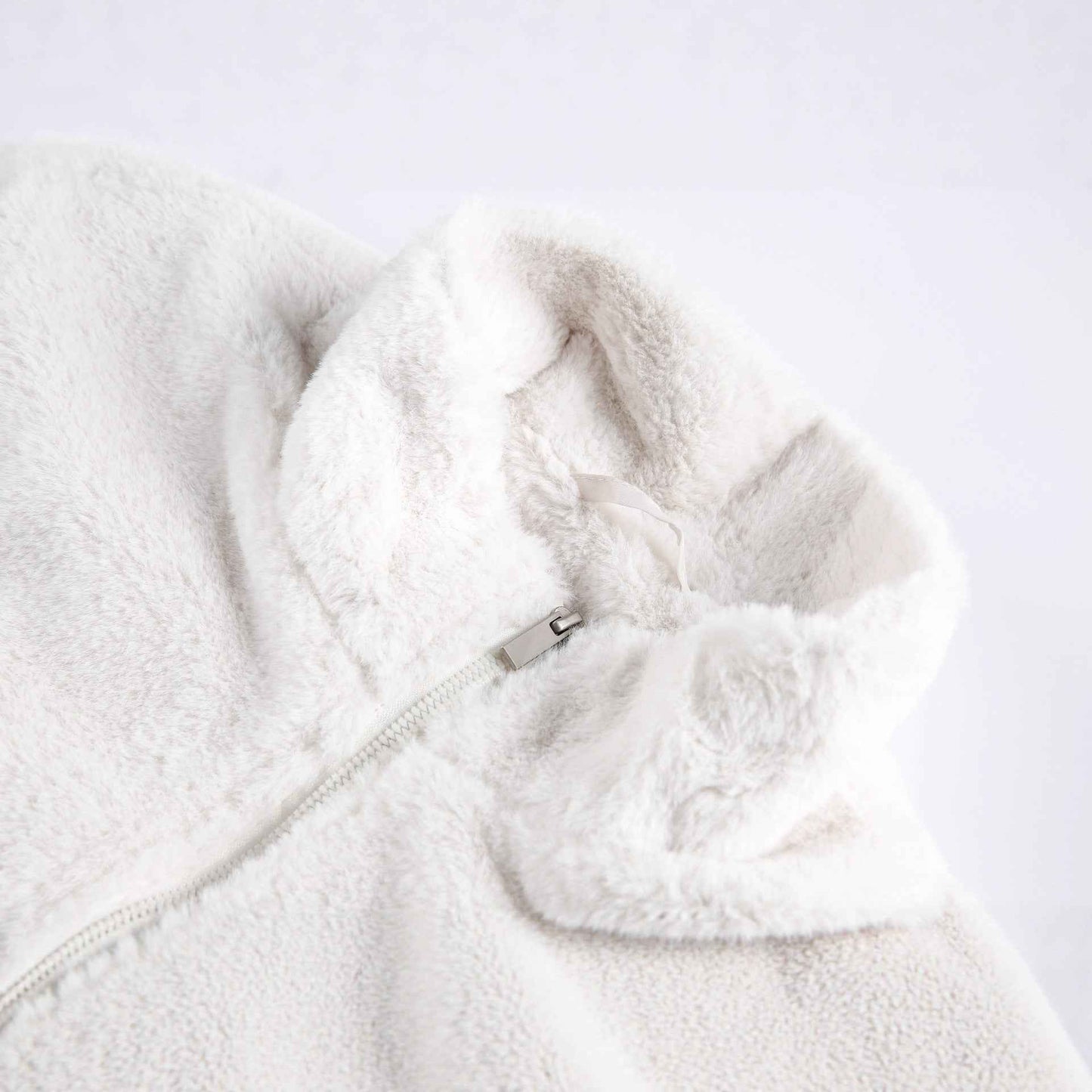 Hand-painted Cartoon Lamb Fleece Stand-up Collar Cotton Coat For Women | MuddyStock Originals