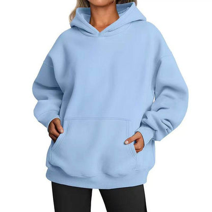 Hooded Sweatshirt with Pockets For Women | MuddyStock Originals Light Blue MuddyStock