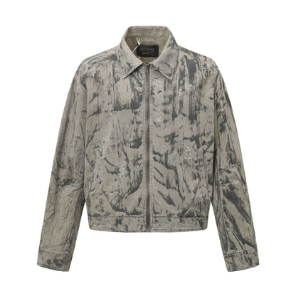 Washed Detroit jacket for men | MuddyStock Originals Light Khaki