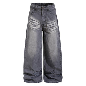 Make old wide leg jeans for women | MuddyStock Originals Gray