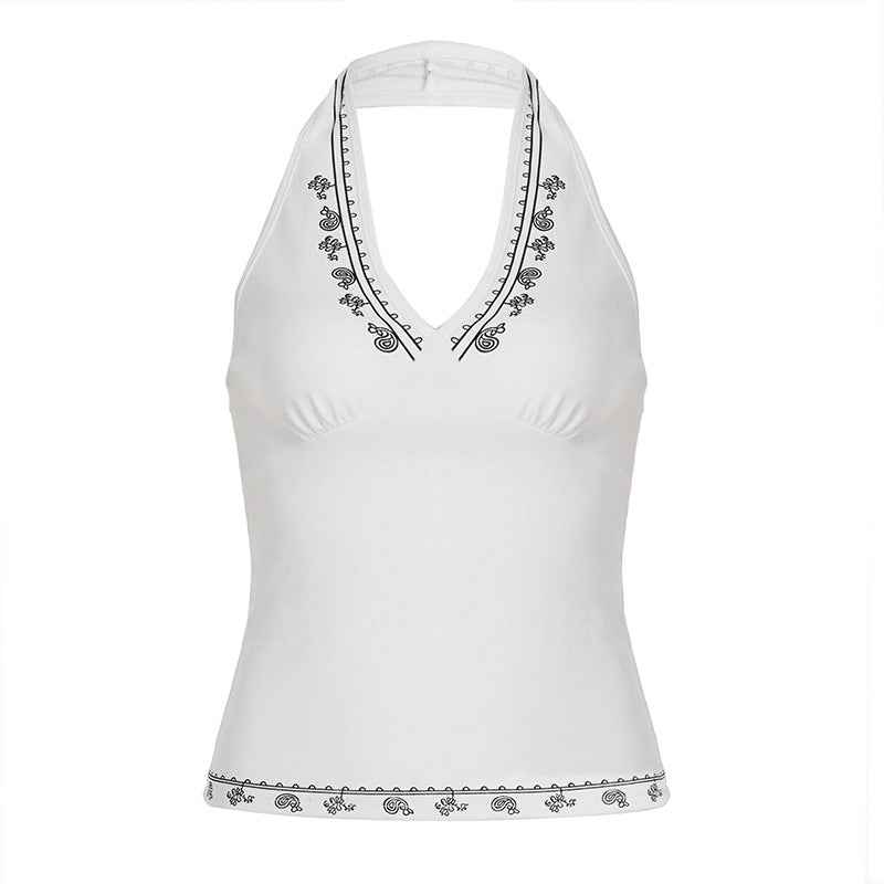 Versatile slim fit V-neck slimming top for women | MuddyStock Originals White MuddyStock