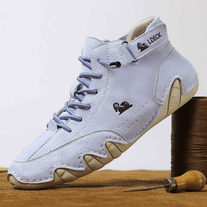 High-top martin men's shoes light blue
