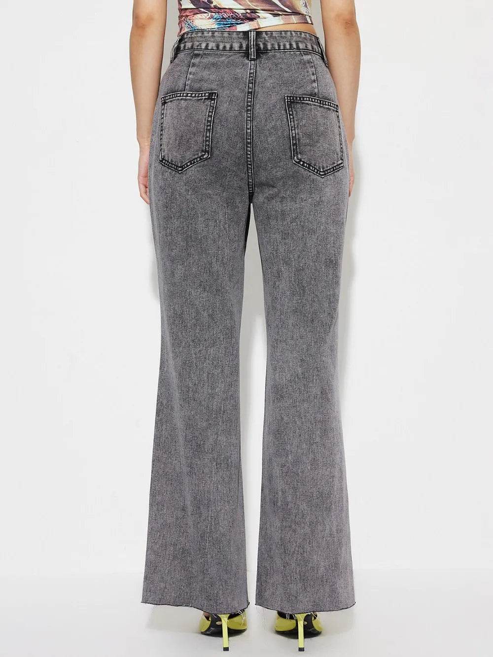 High Waist Bootcut Jeans with Pockets | MuddyStock Originals MuddyStock