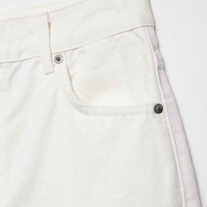Style Raw Hem Denim Casual Shorts for Women