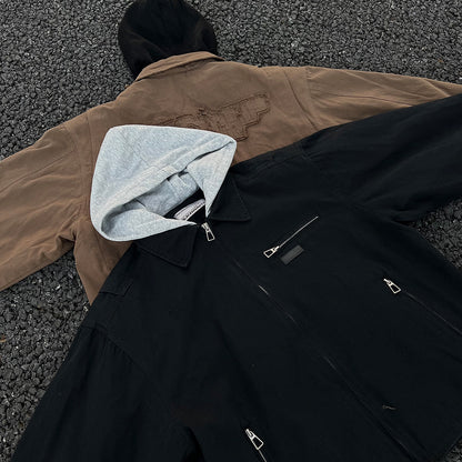 Vintage hooded jacket short jacket for men and women eprolo