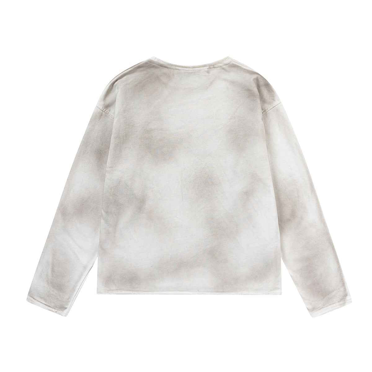 Dirty dye washed T-shirt with long sleeves for men | MuddyStock Originals MuddyStock