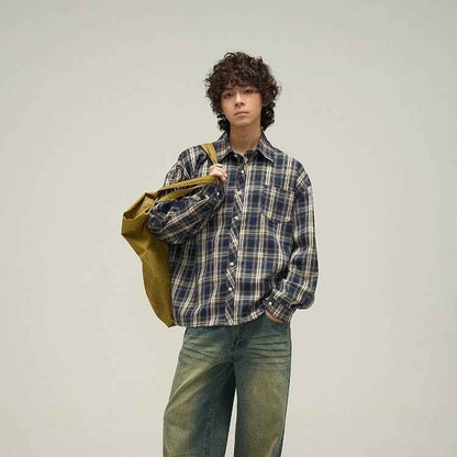 Retro checkered long sleeved shirt for men and women | MuddyStock Originals MuddyStock