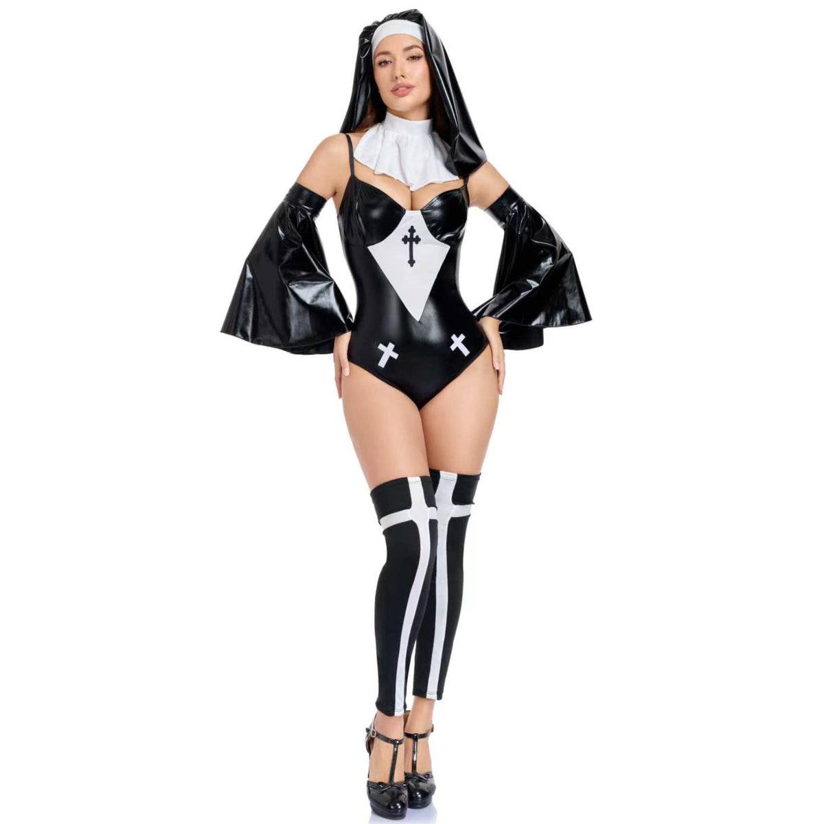 Nun Cosplay Costume For Halloween Party