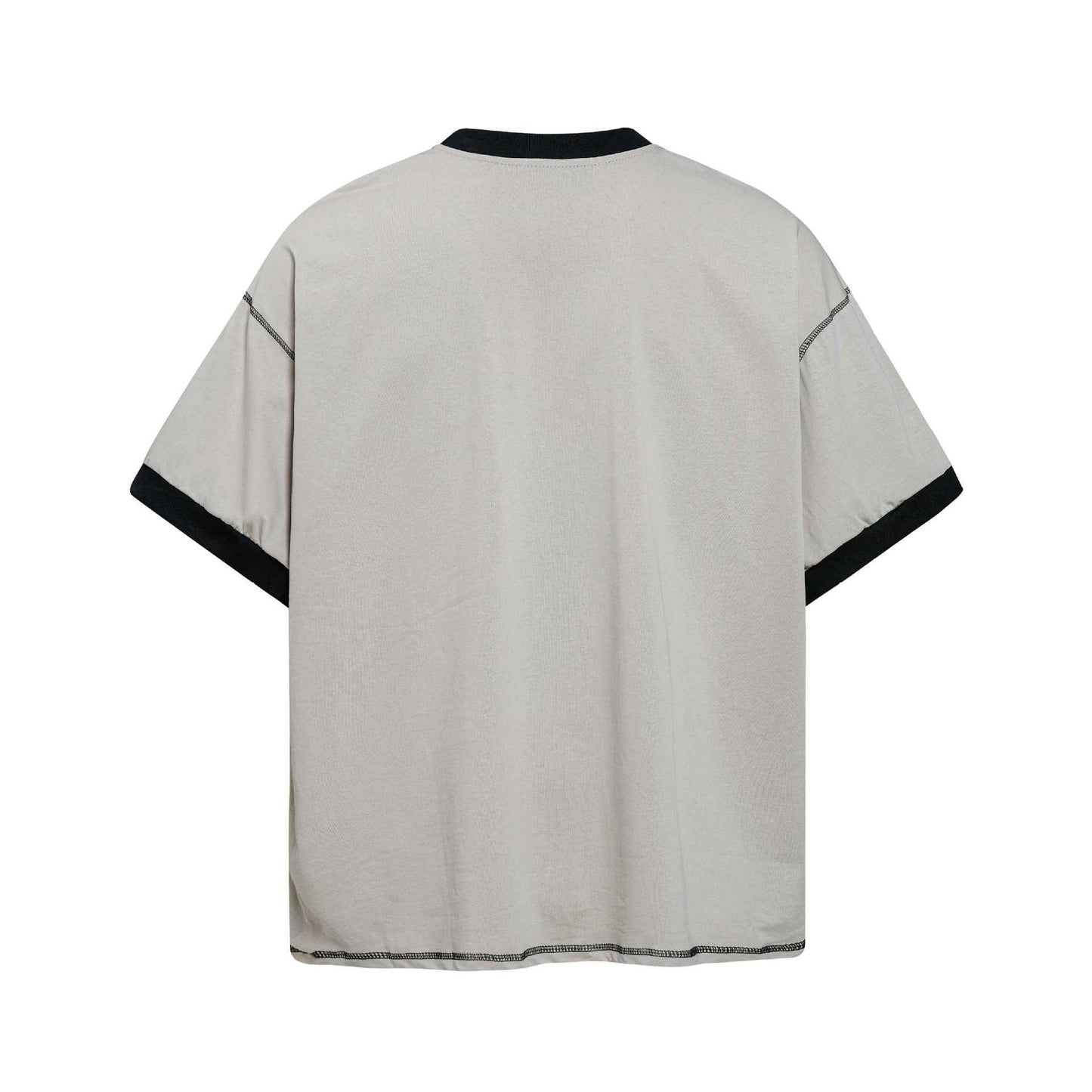 Color blocking edging short sleeved t-shirt for men | MuddyStock Originals