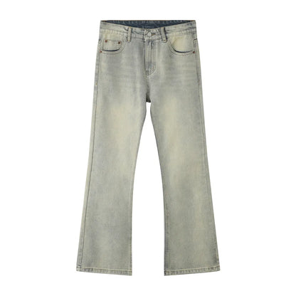 Straight Leg Jeans with Pockets For Men | MuddyStock Originals Khaki L MuddyStock
