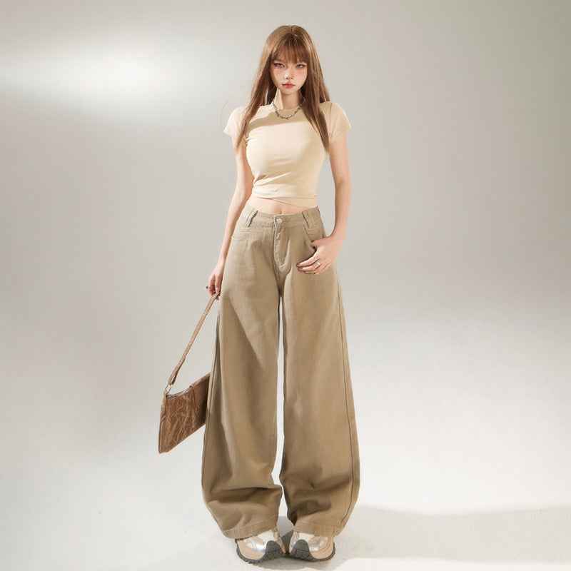 Women's Wide-Leg Loose Straight Floor-Length Pants | MuddyStock Originals MuddyStock