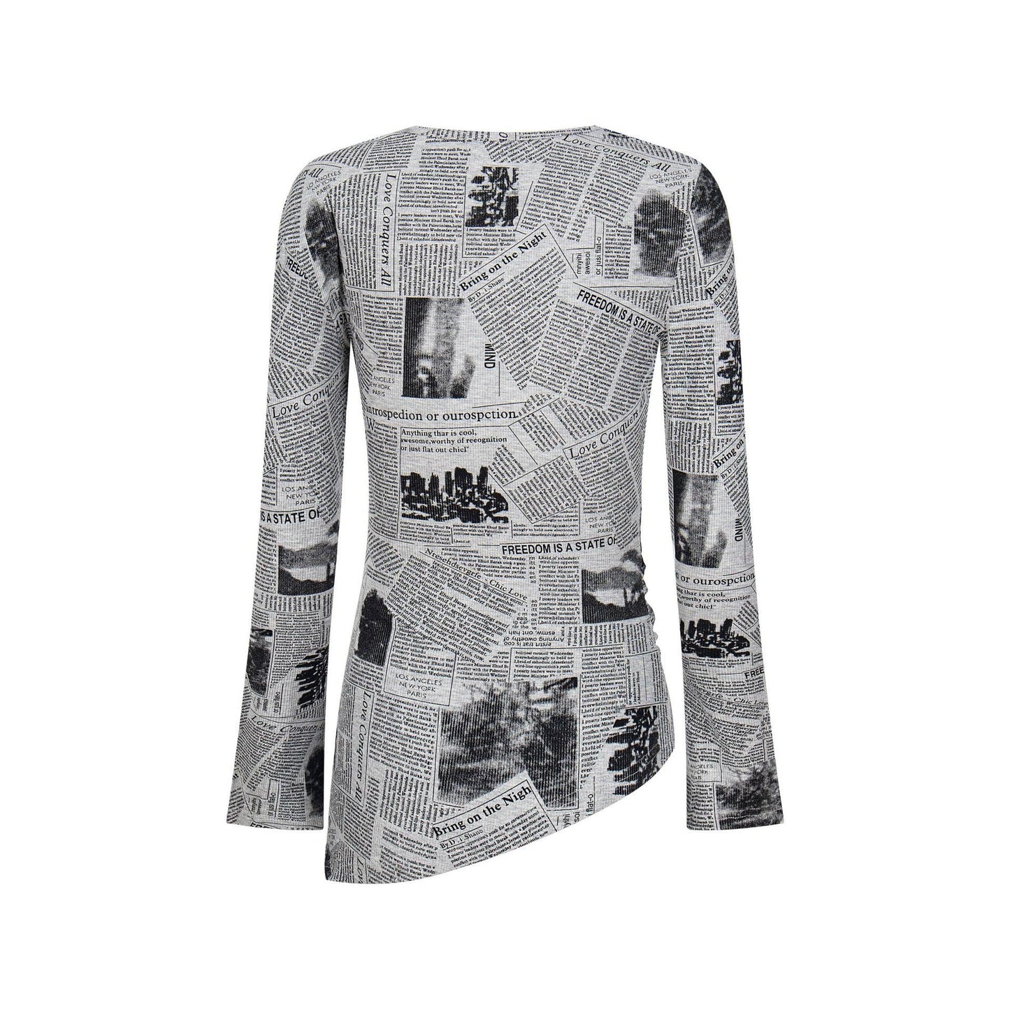 Slim fit semi open neck long sleeved top for women | MuddyStock Originals eprolo