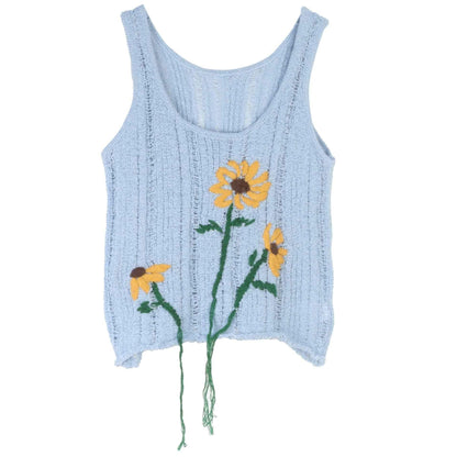 Sleeveless round neck top for women | MuddyStock Originals