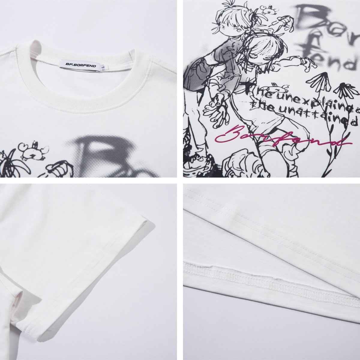 Cartoon Print Short Sleeve Oversize Casual Versatile T-Shirt for Men and Women | MuddyStock Originals MuddyStock