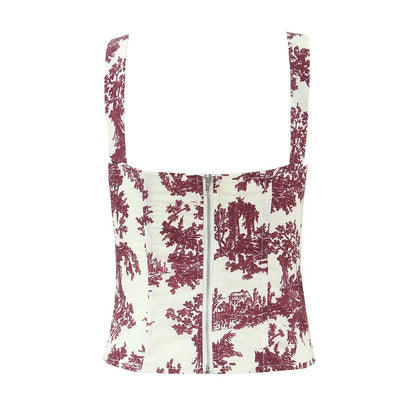Floral slim fit small camisole vest for women | MuddyStock Originals MuddyStock