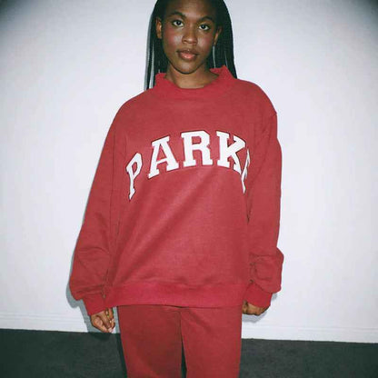 Round Neck Letter Print Sweatshirt For Women | MuddyStock Originals MuddyStock