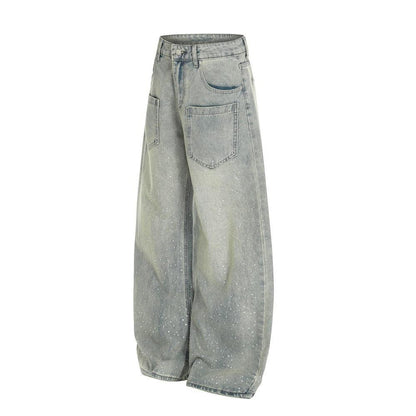 Starry Sky Hot Diamond Bending Knife Jeans For Women | MuddyStock Originals