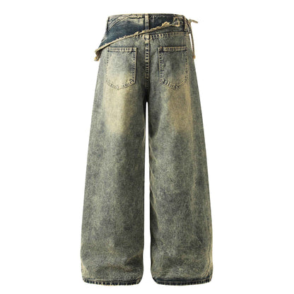 Retro washed distressed jeans for women | MuddyStock Originals