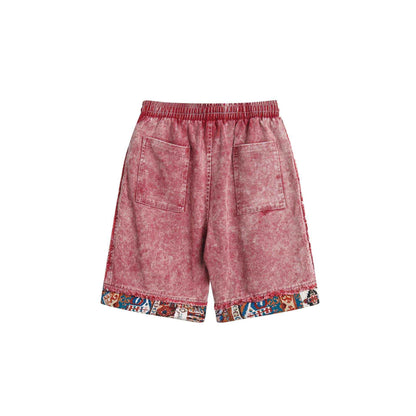 Ethnic Style Color-Block Shorts For Women | MuddyStock Originals