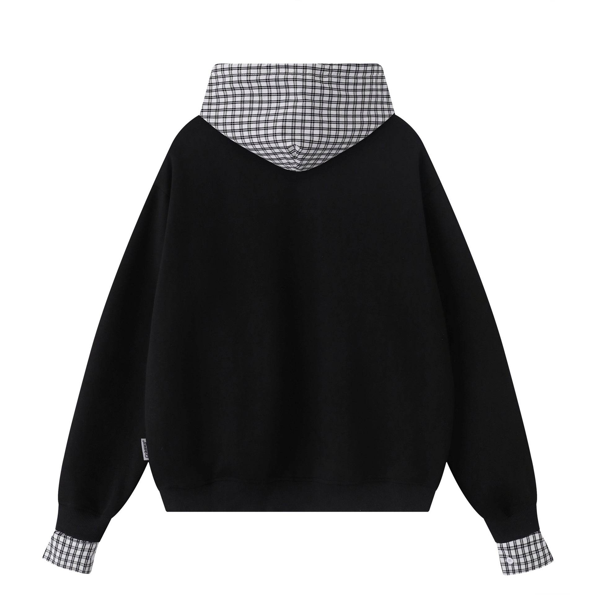 Retro Spliced Fake Two-Piece Loose Hoodie for Men and Women | MuddyStock Originals MuddyStock