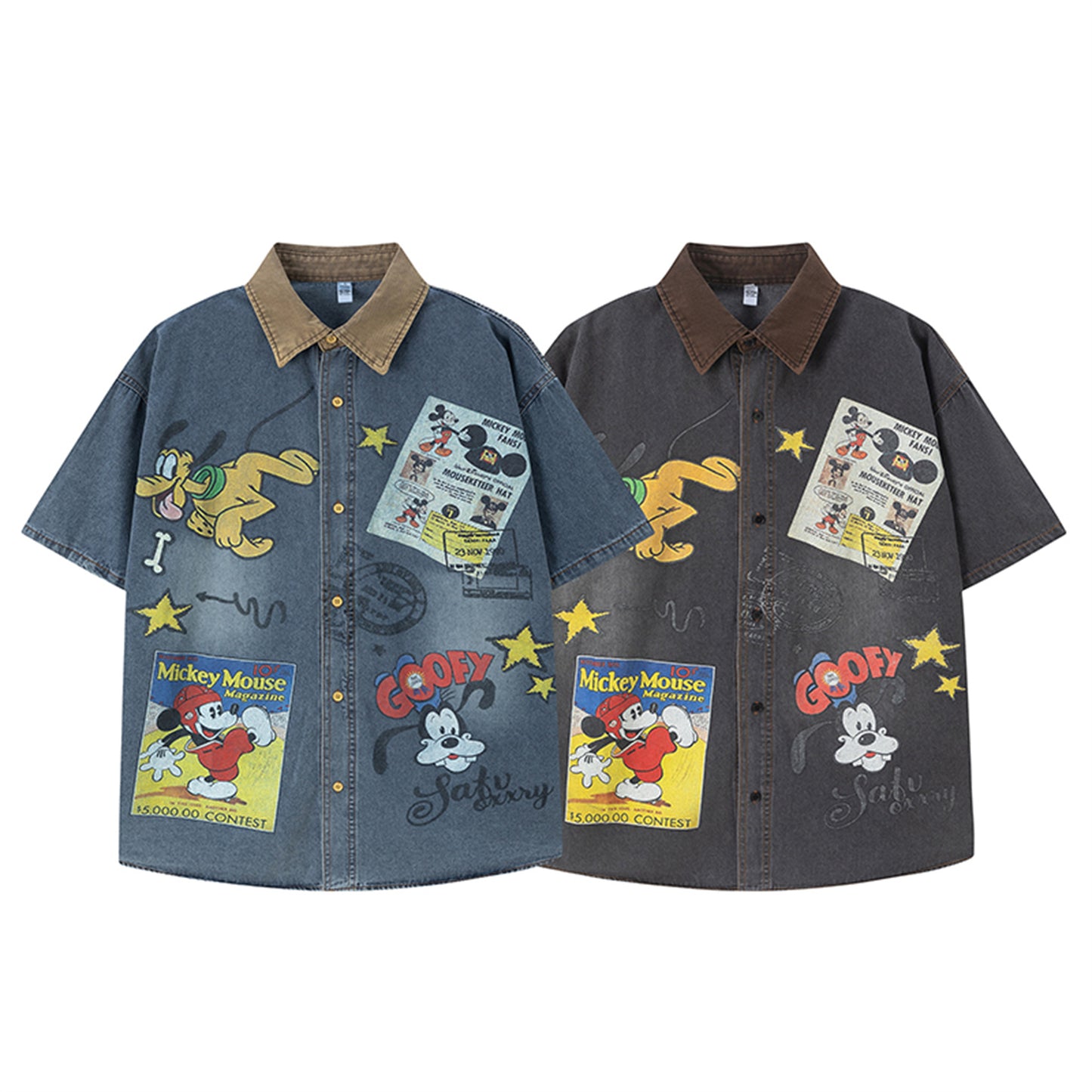 Fun Cartoon Print Short Sleeve Shirt | MuddyStock Originals eprolo