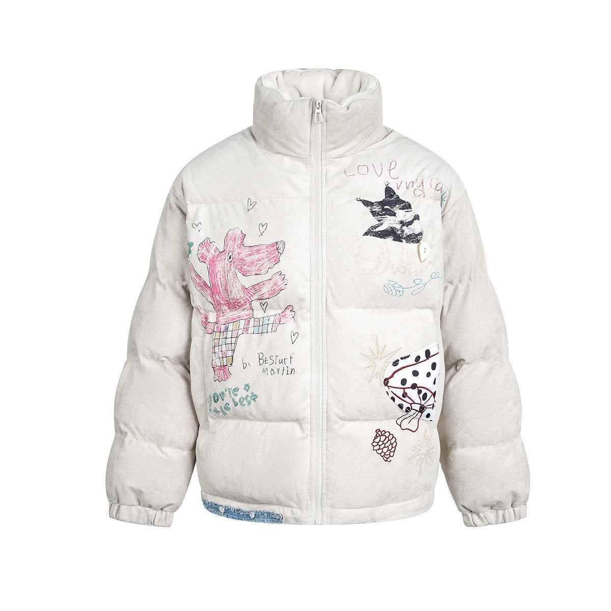 Graffiti Printed Jacket For Women | MuddyStock Originals MuddyStock