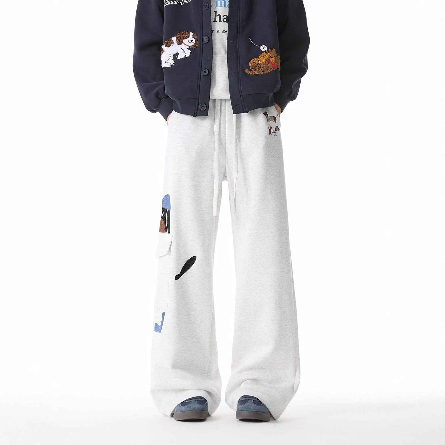 Dog Embroidery Sweatpants For Women | MuddyStock Originals MuddyStock