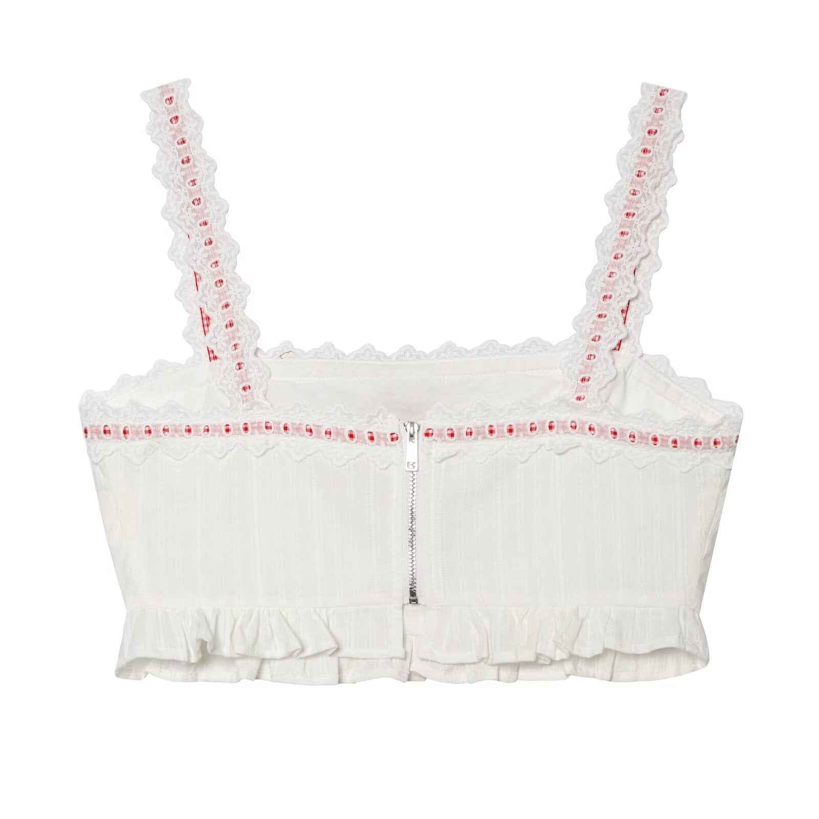 Jacquard lace camisole top+ lace half skirt for women | MuddyStock Originals