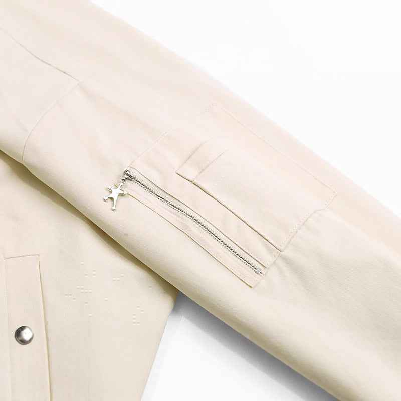 Casual lapel badge pilot jacket for men and women | MuddyStock Originals MuddyStock